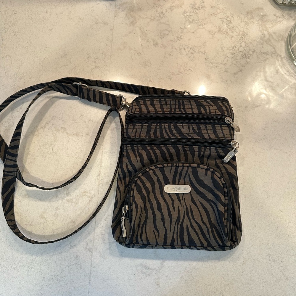 Baggallini Zebra Print Crossbody Bag